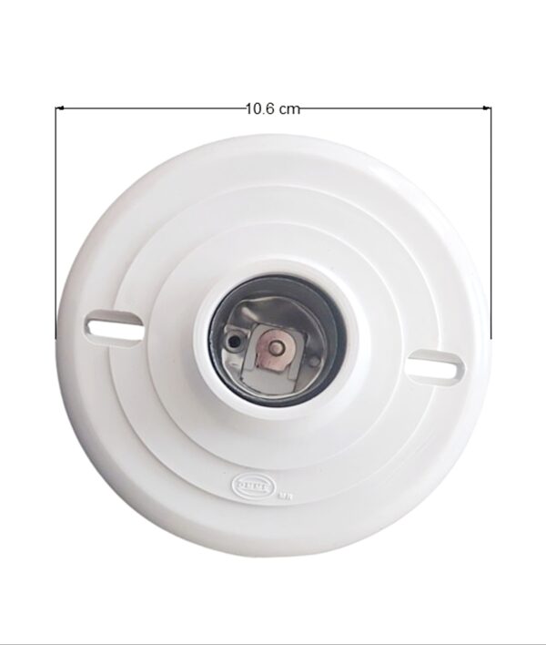 Socket redondo  policarbonato 1/2 resistente al calor - Imagen 3